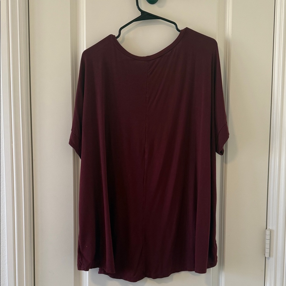 Bundle deal - 2 for $15 American Eagle Outfitters Burgundy Moon Tee - Picture 4 of 4